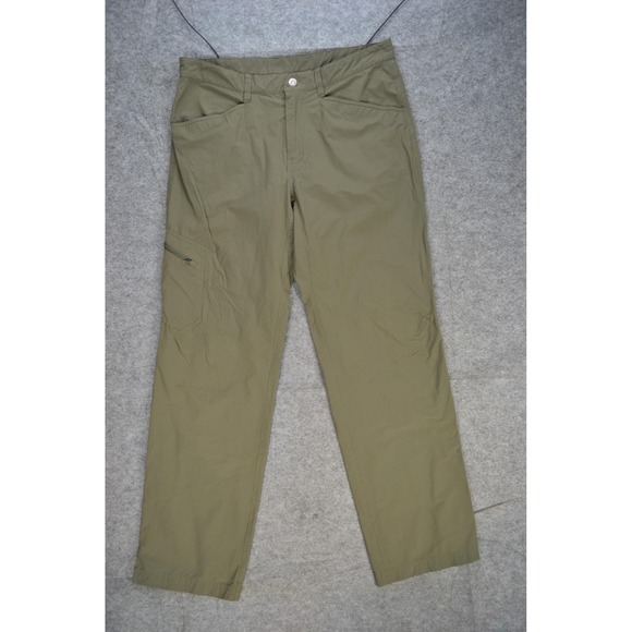 Patagonia Other - Patagonia Pants Mens 34‎ Green Nylon Spandex Outdoor Hiking Cargo Zip Pocket